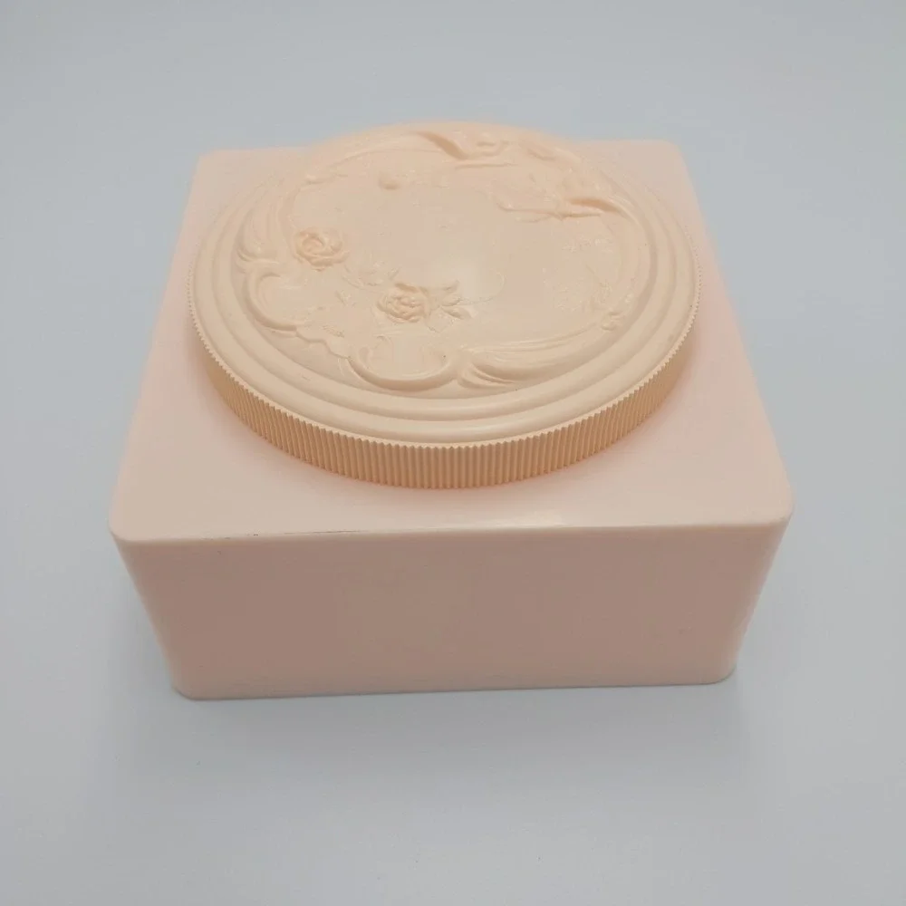 Vintage White Shoulders Bath Powder Empty Jar Vanity‎ Collectible Retro